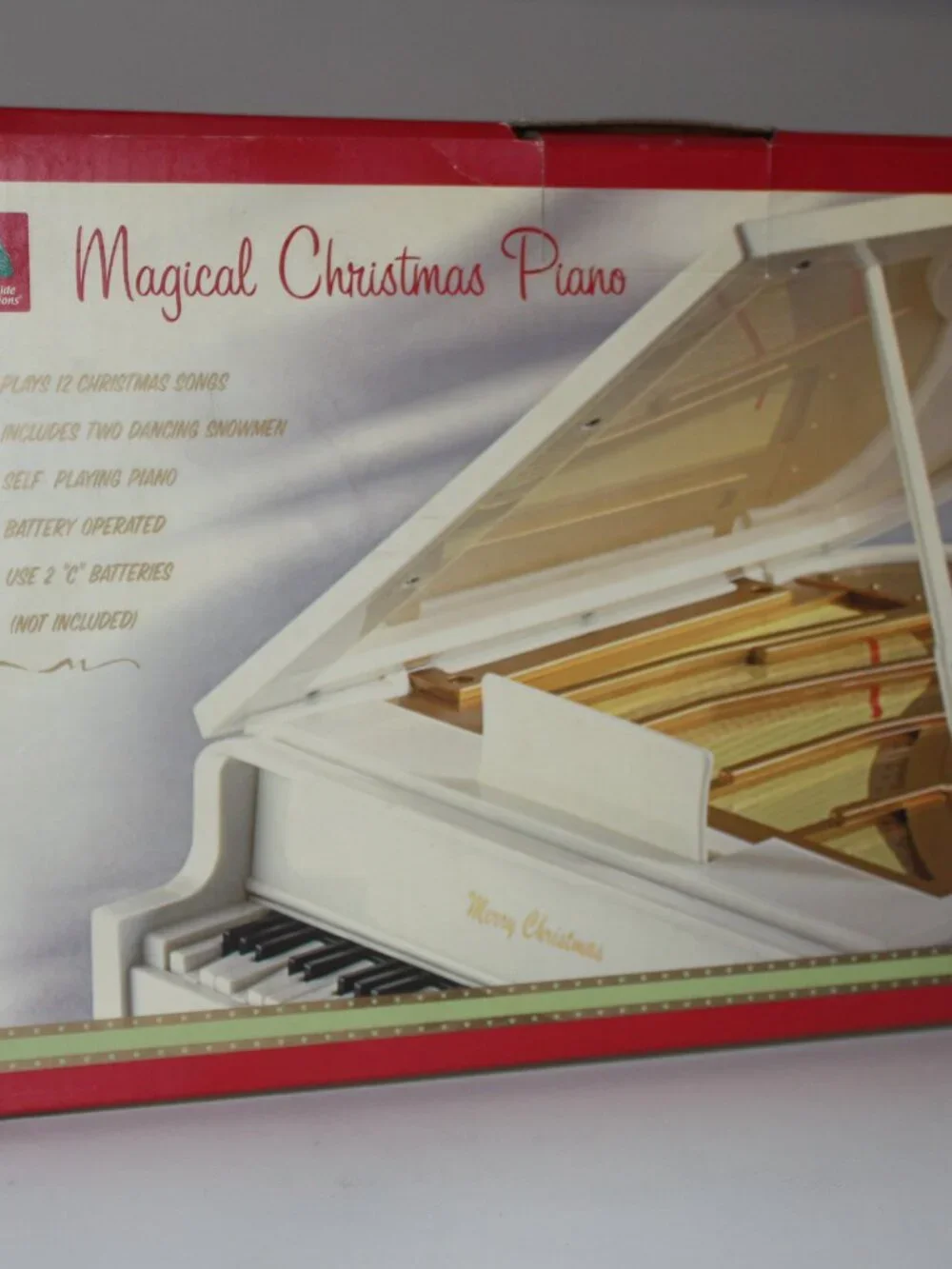 Vintage Magical Christmas Piano 12 Self-Playing Songs Dancing Snowmen Brand New